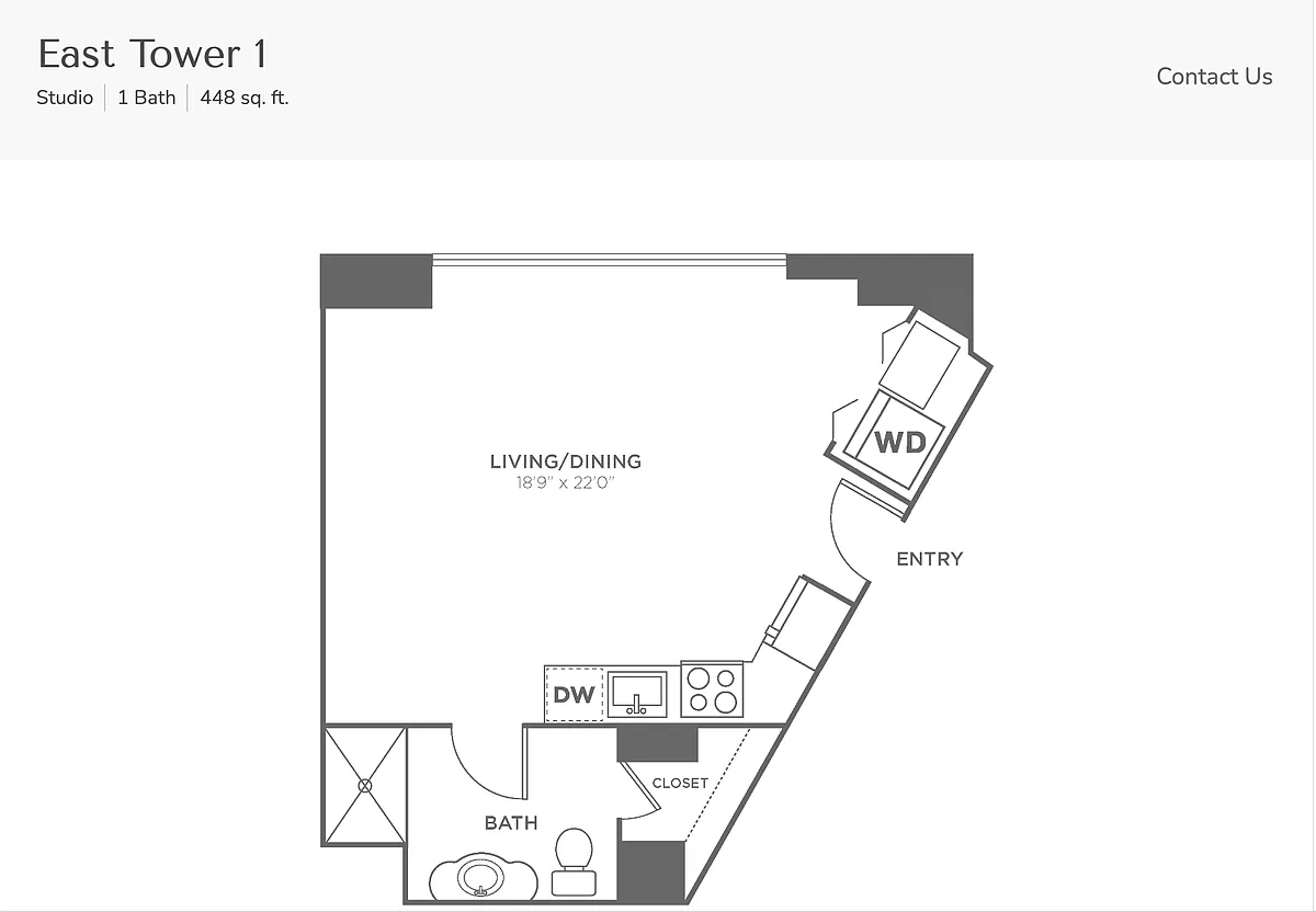 Floor plan East Tower 1