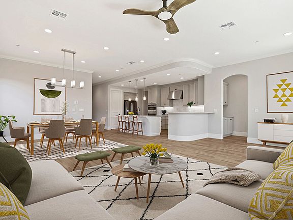 Great Room of Homesite 1305 Virtually Staged