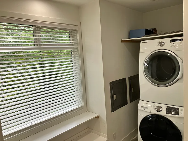 Trash & Recycle Chutes: drop your garbage straight into their cans! Also: Set 1 of Stack Washer & Dryer