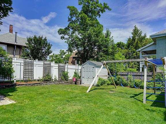 Fully fenced in yard
