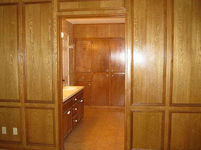 Master Bedroom, looking into lavatory/vanity, closets, linen