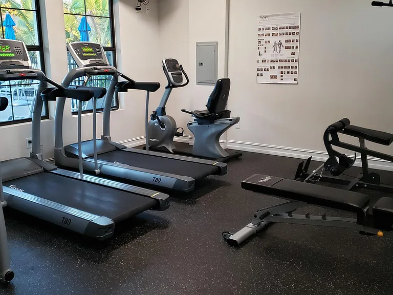 Community work-out gym included in rent!
