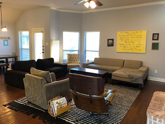 View of living room from study/playroom entry