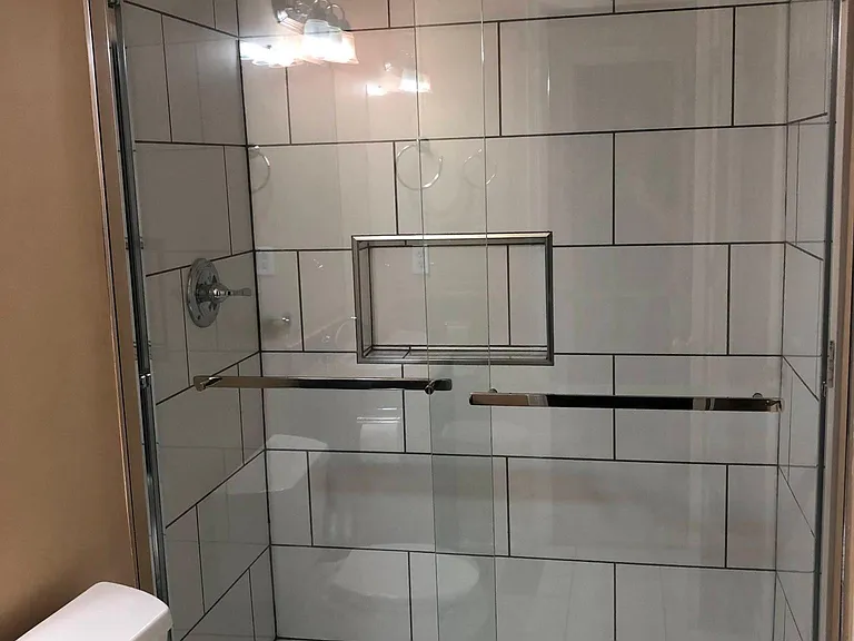 Upstairs Master Bath - New Tile & Shower in 2022