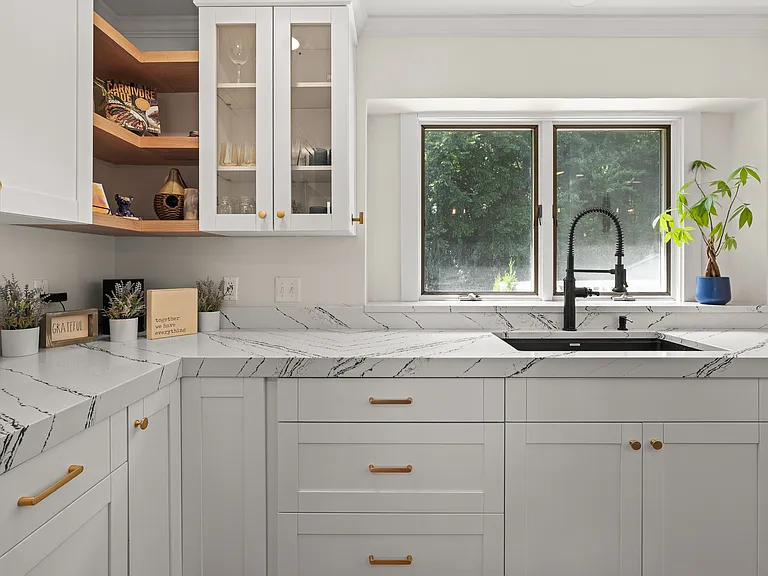 Sink in kitchen