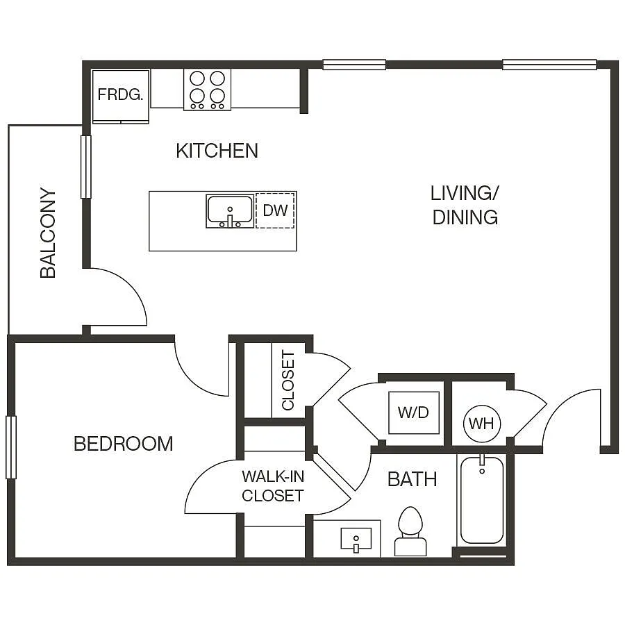 Floor plan 1E