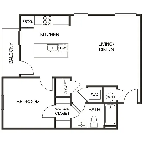 Floor plan 1E