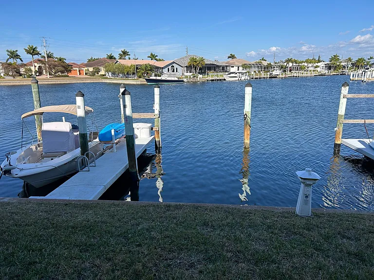 Deep water boat slip for Condo.