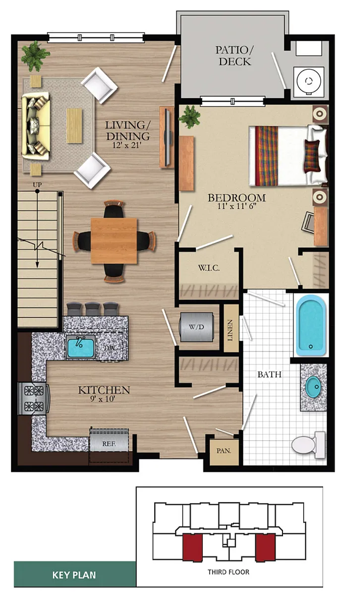 Floor plan Burnet Loft