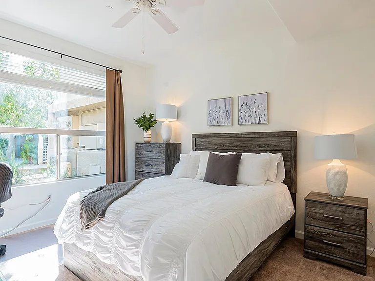 Bedroom 3 of 3: ALL NEW Furniture, Queen bed, work space + TV