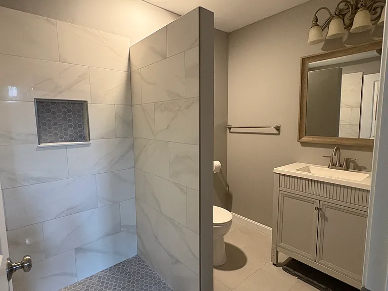 Brand new lower level bathroom