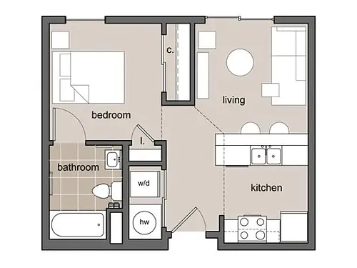 Floor plan Studio