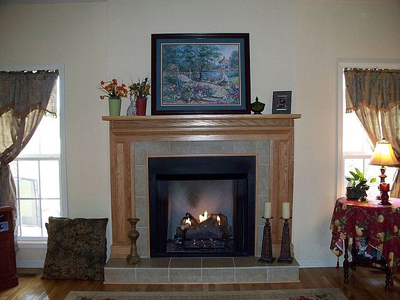 gas-log fireplace