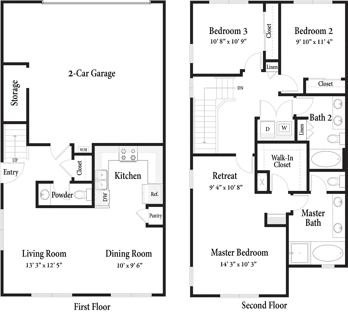 Floor plan The Homes - Plan 2