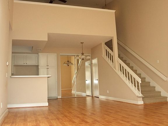Living room with 22ft vaulted ceiling