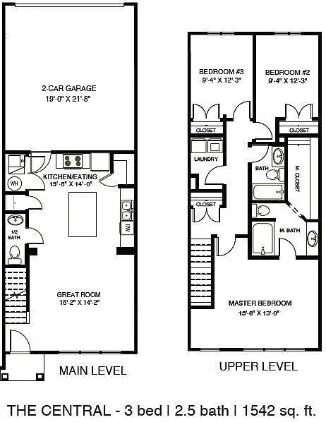 Floor plan The Central-Townhome