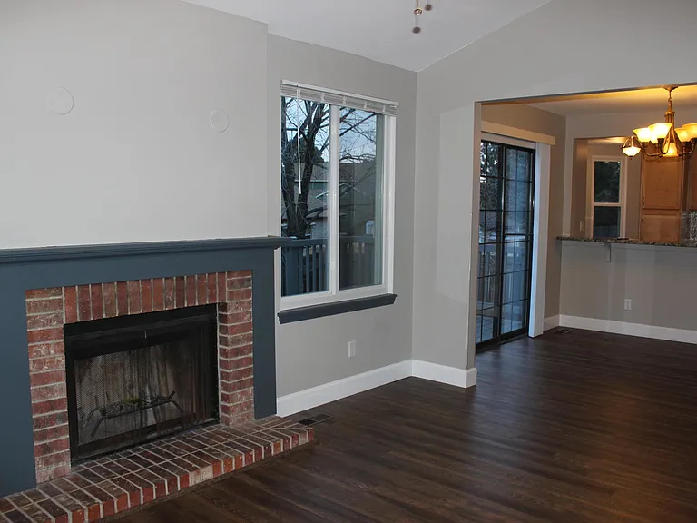 Fireplace in family room