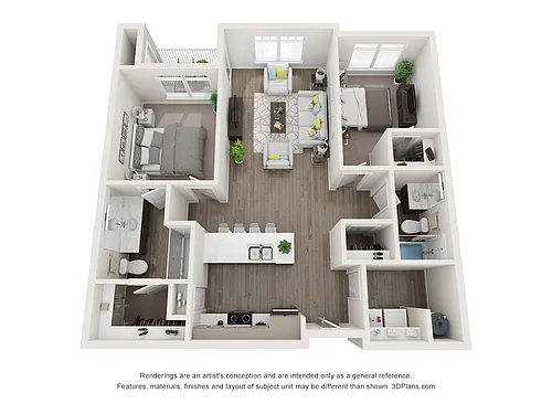 Floor plan 2-bedroom