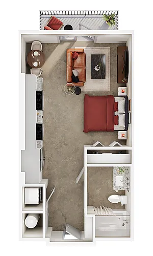 Floor plan Studio