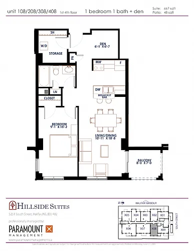 Floor plan 208