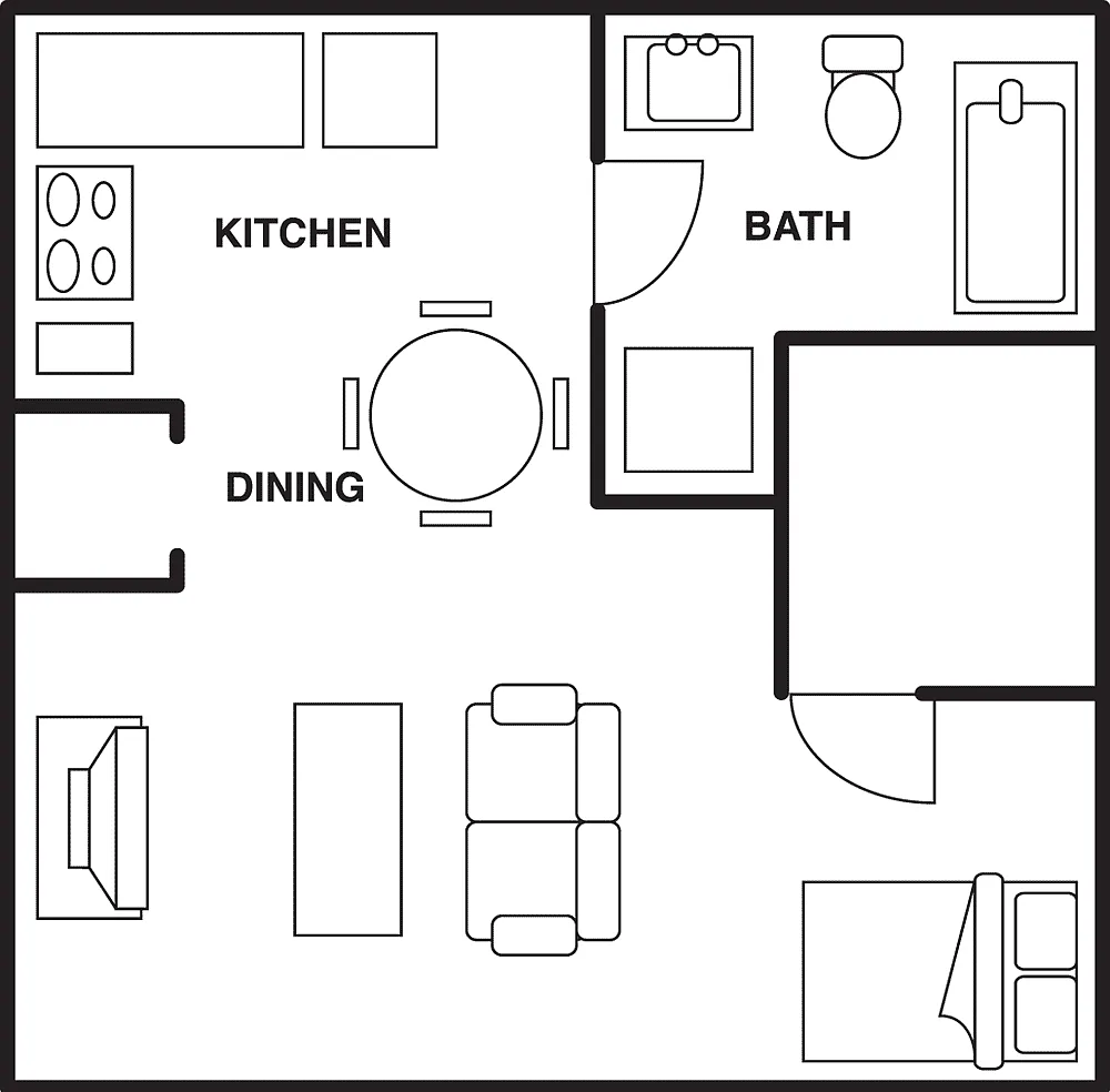 Floor plan Small Efficiency