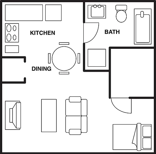 Floor plan Small Efficiency