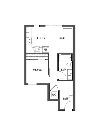 Floor plan 1X1 - A5
