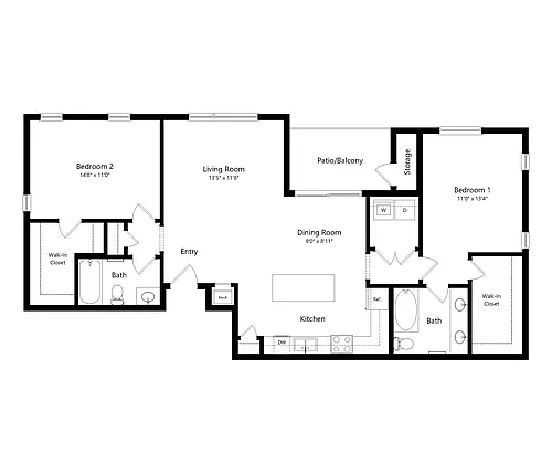 Floor plan 2C