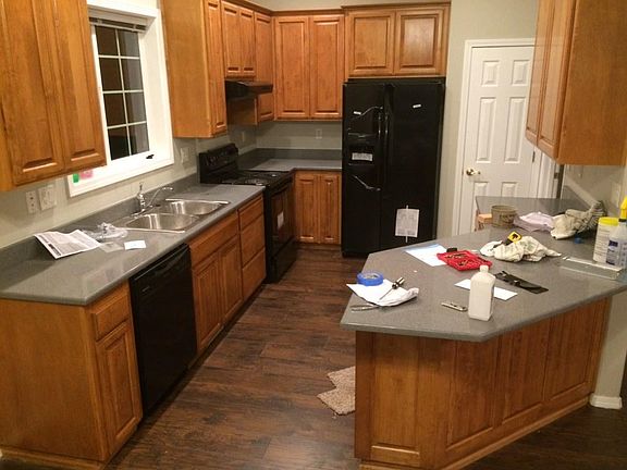 New countertops and appliances