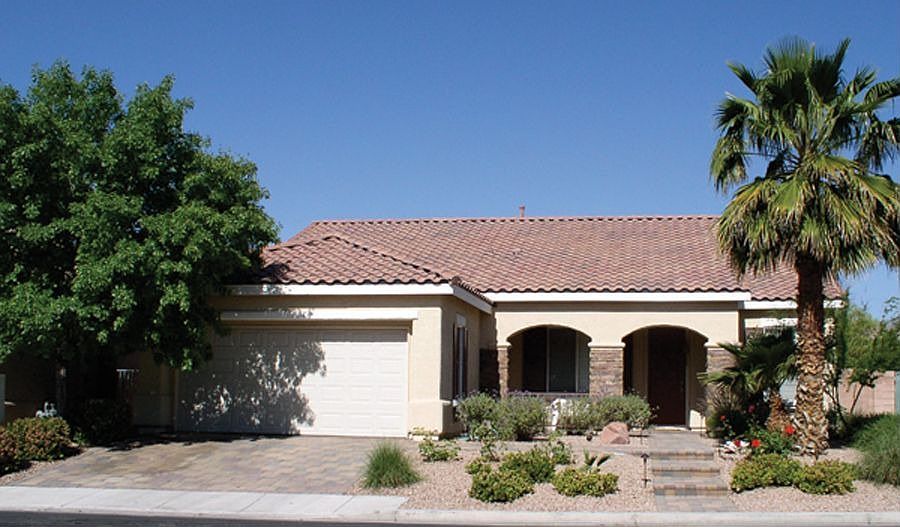 Front of single story house