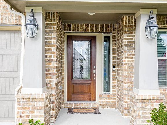 Lead glass door adds light in but offers privacy also