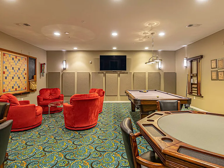 Gaming Room with Billiards