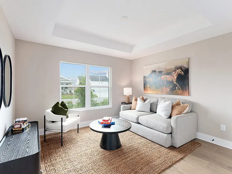 Furniture and colors are digitally staged for illustration purposes only.