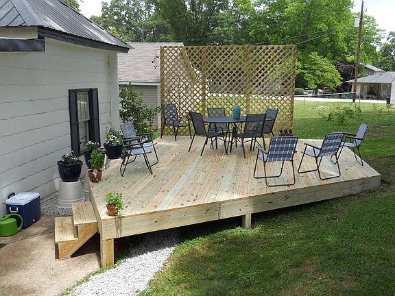 Deck is now stained Gray