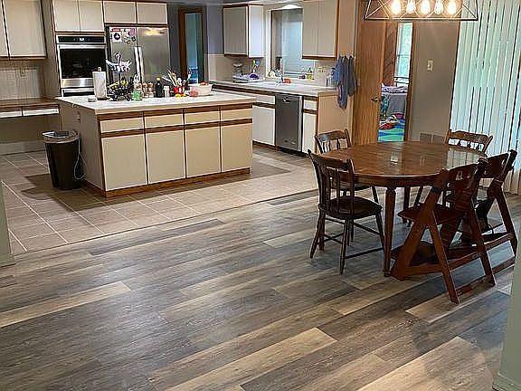 Kitchen and dining area