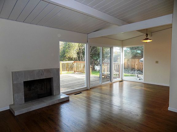 Living/Dining Room with view to backyard