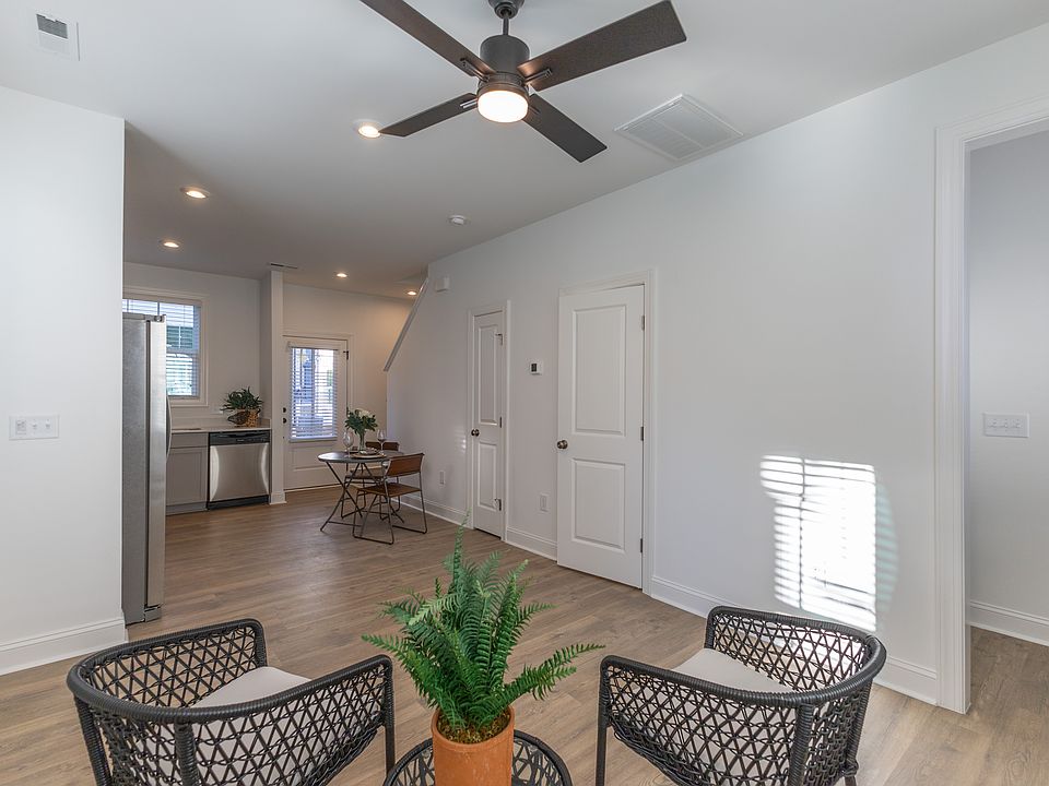 Living room connects with the kitchen