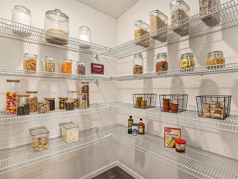 Full-Sized Pantries Offer Ample Storage Space