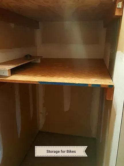 Attached exterior shed