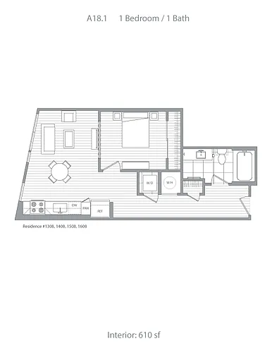 Floor plan 1B