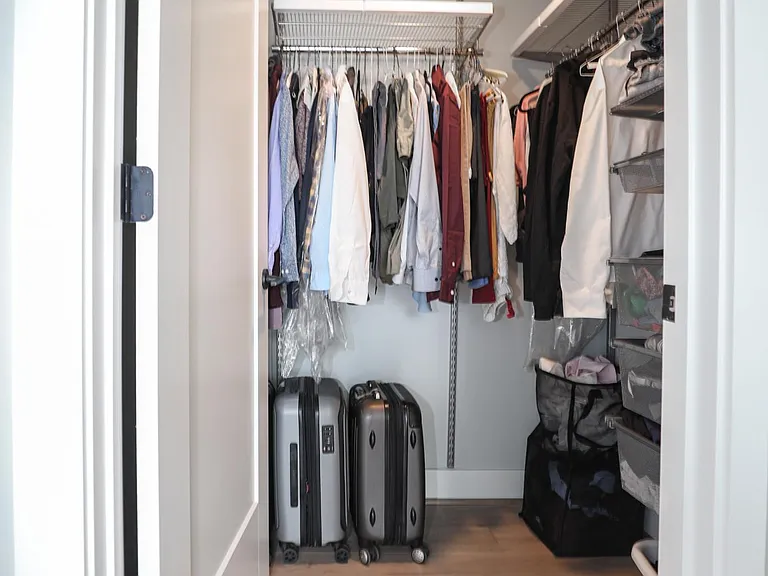 Master bedroom's walk-in closet