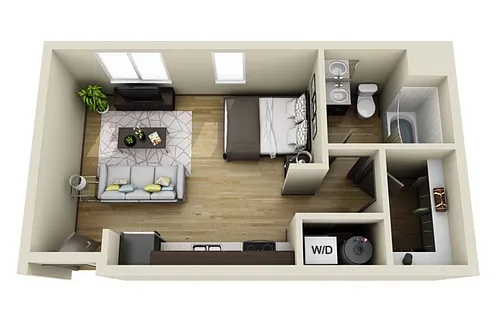 Floor plan Studio A