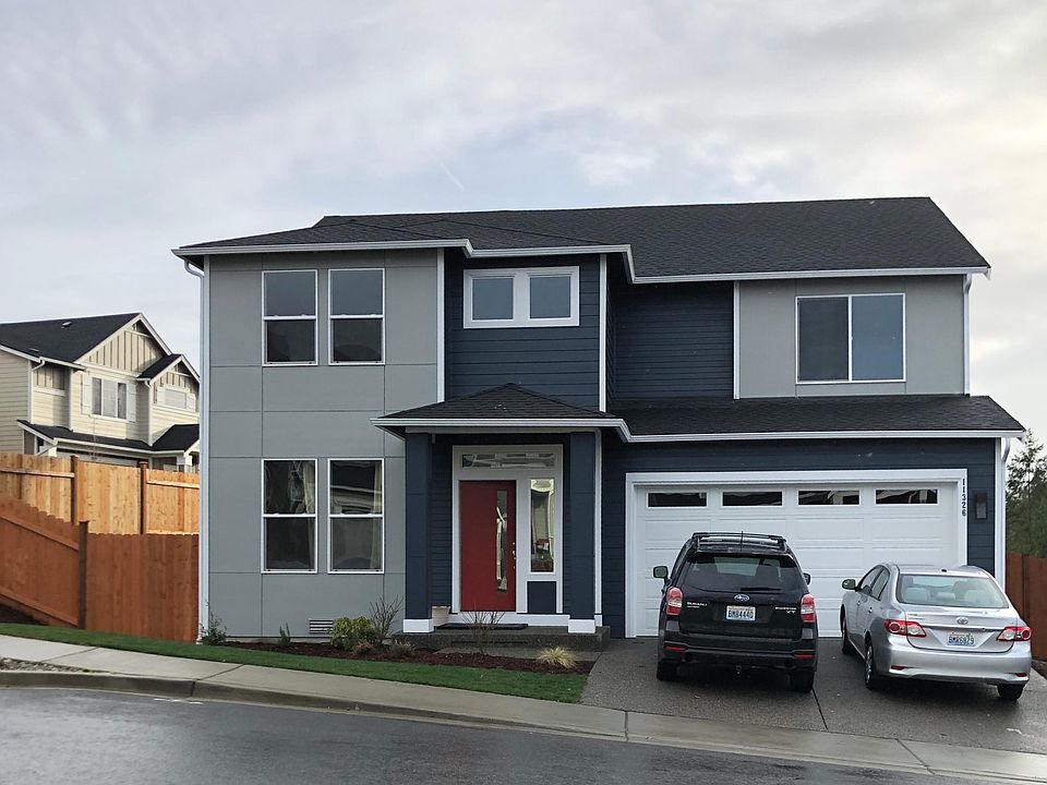Front of the house, two car garage. New keypad entry installed and front door has privacy tint.