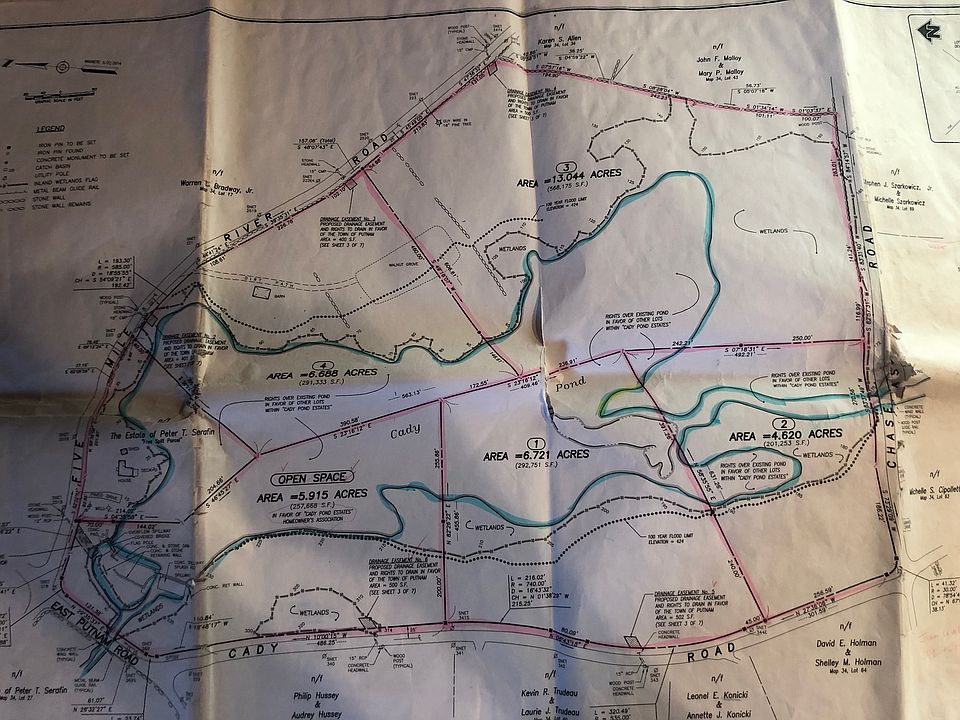 Map of the 5 Lot subdivision 