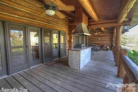 Back Deck with built in grill.