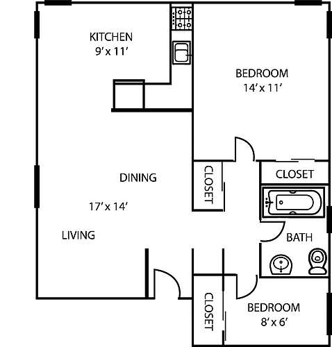 Floor plan Three and Four