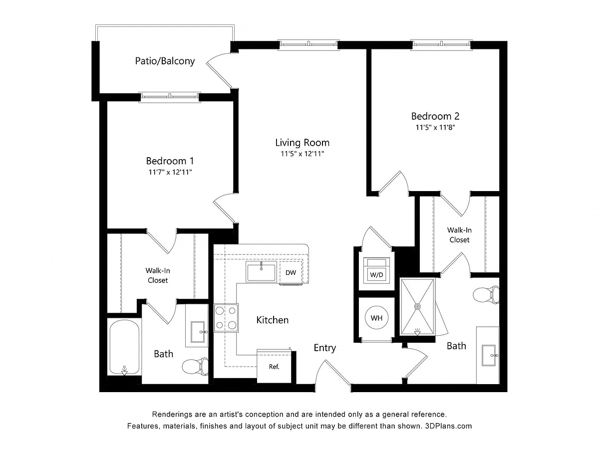 Floor plan 2M Allocated