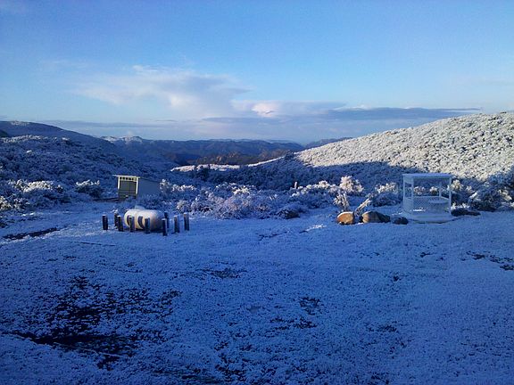 Back Yard After Snowfall