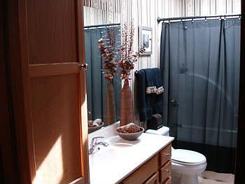 Second full bathroom, 2nd floorbr This bath has a skylight installed to light up the room