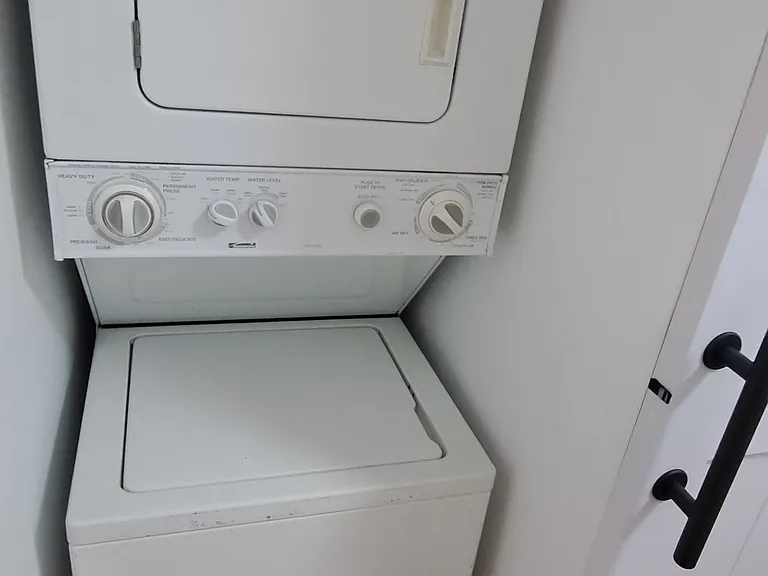 Washer and Dryer in unit.